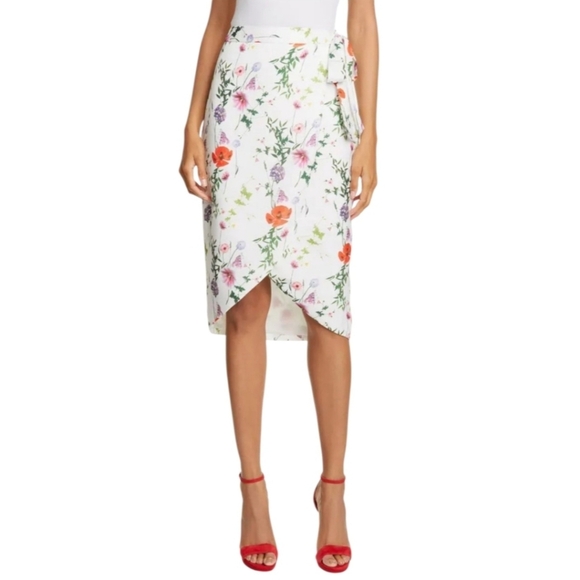 {Ted Baker London} Camila Hedgerow Wrap Skirt - Ted Size 1 (SMALL) - Picture 1 of 17